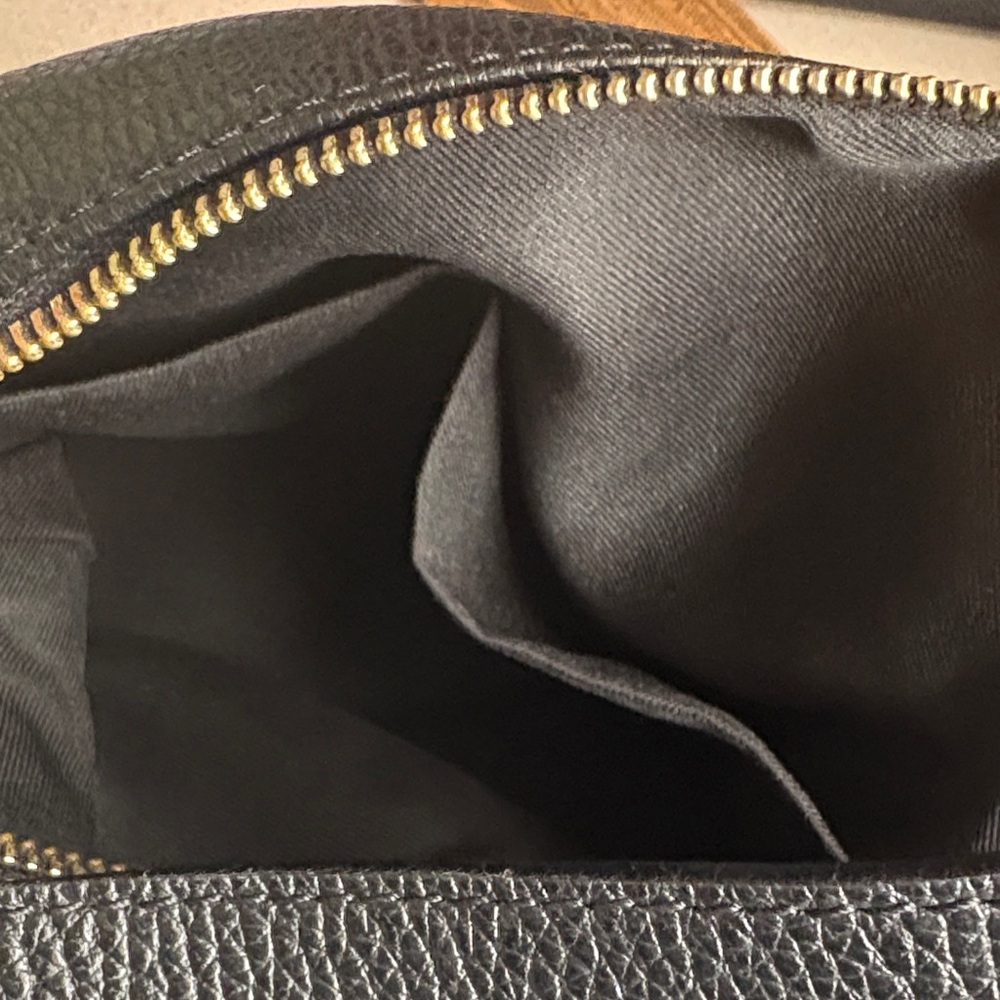 Vera Pelle Black Leather Shoulder Bag - Picture 2 of 8